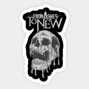 Skull From Ashes To New Sticker